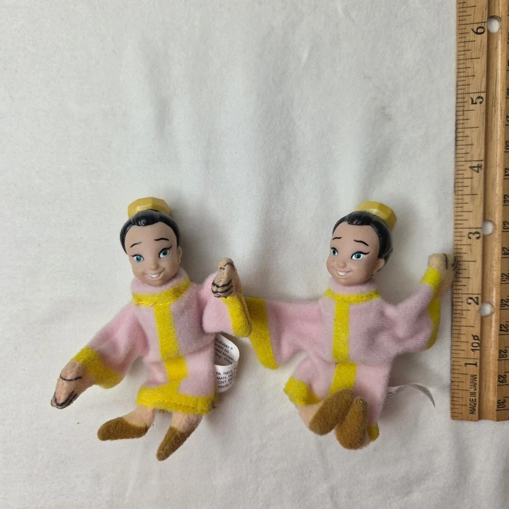 Vtg 1999 Subway The King and I Princess Ying Plush Finger Puppet Lot of 2 4